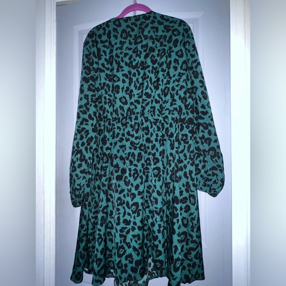 SHEIN green leopard dress size 4X - Picture 2 of 5